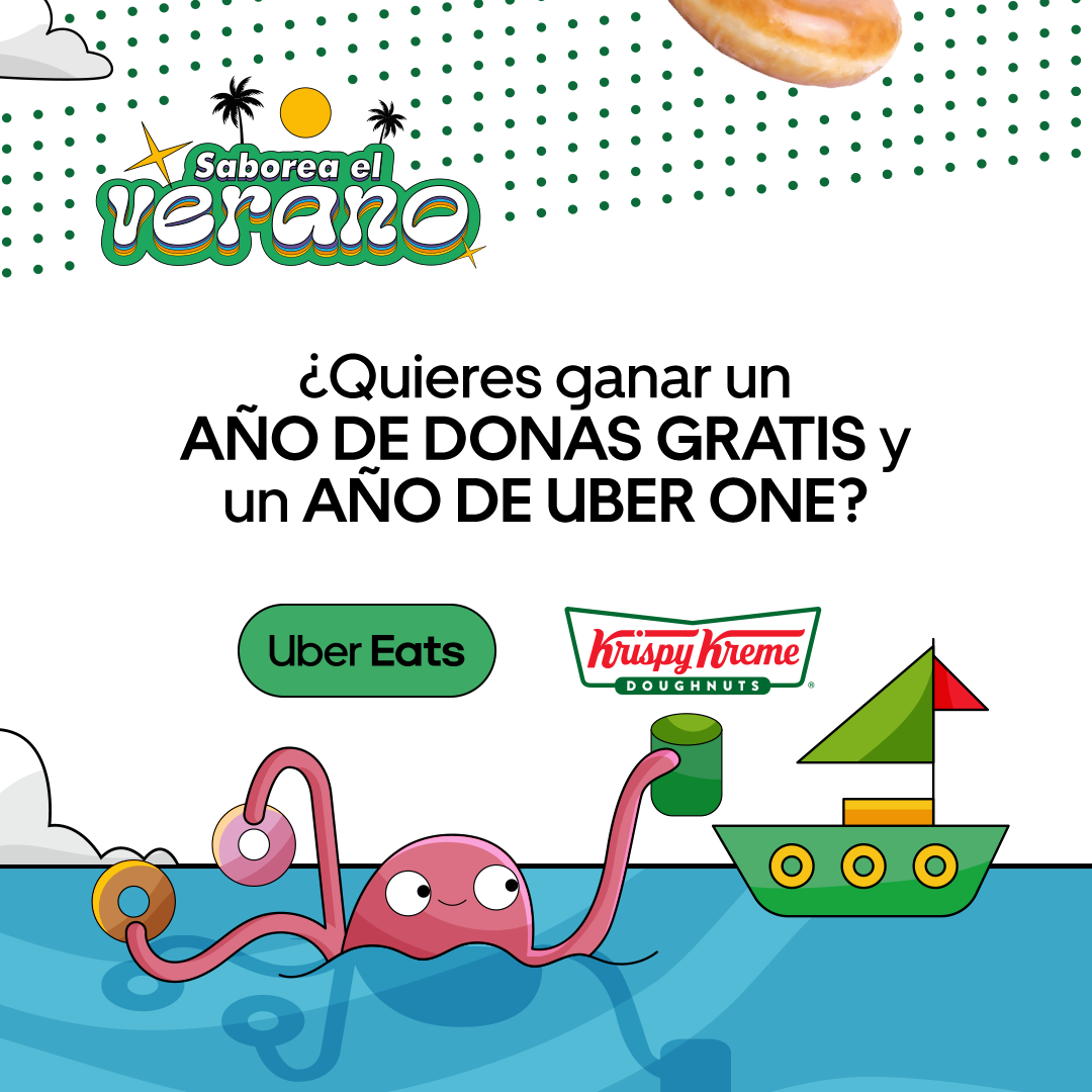 ¡SABOREA EL VERANO CON KRISPY KREME Y UBER EATS! Krispy Kreme