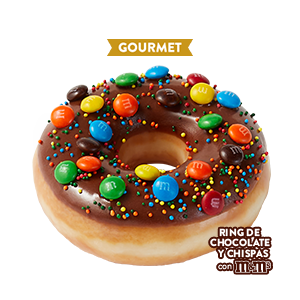 Ring de Chocolate con Chispas y M&Ms