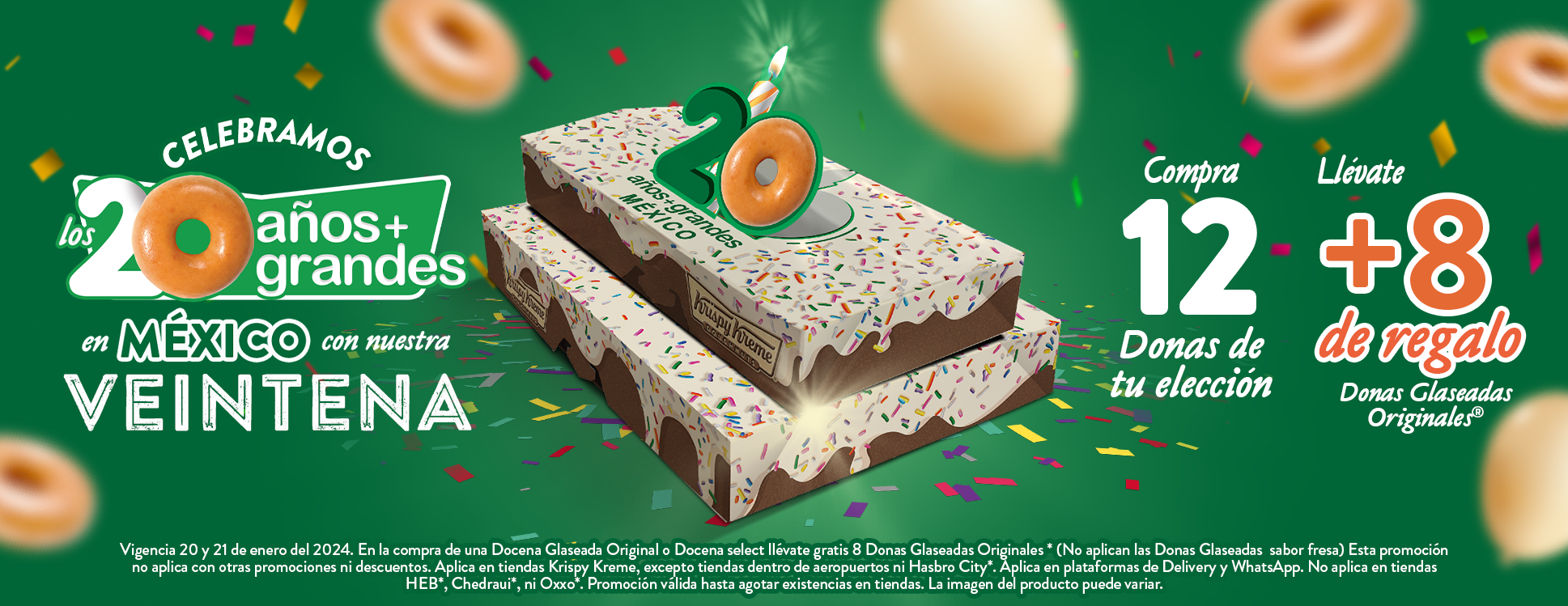 CELEBREMOS A LO GRANDE LOS 20 AÑOS DE KRISPY KREME EN MÉXICO Krispy Kreme