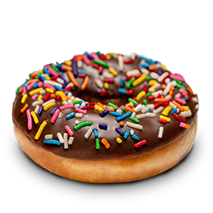 Dona de Chocolate y chispas