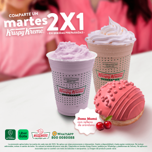 Martes 2x1 en bebidas Día de las Madres