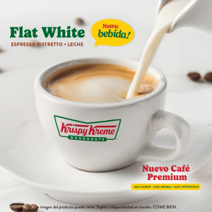 Nueva Bebida Café Flat White en Krispy Kreme