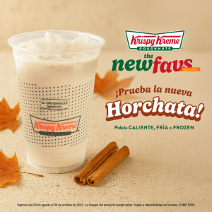 Agua de Horchata Krispy Kreme