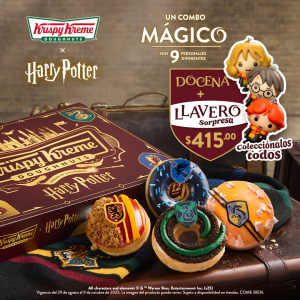 Combo Mágico Llaveros de Krispy Kreme Harry Potter