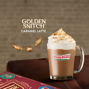 Golden Snitch Caramel Latte Krispy Kreme