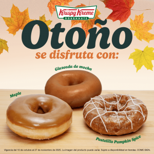 Dona Mocha, Maple y Pumpkin Spice Krispy Kreme Otoño