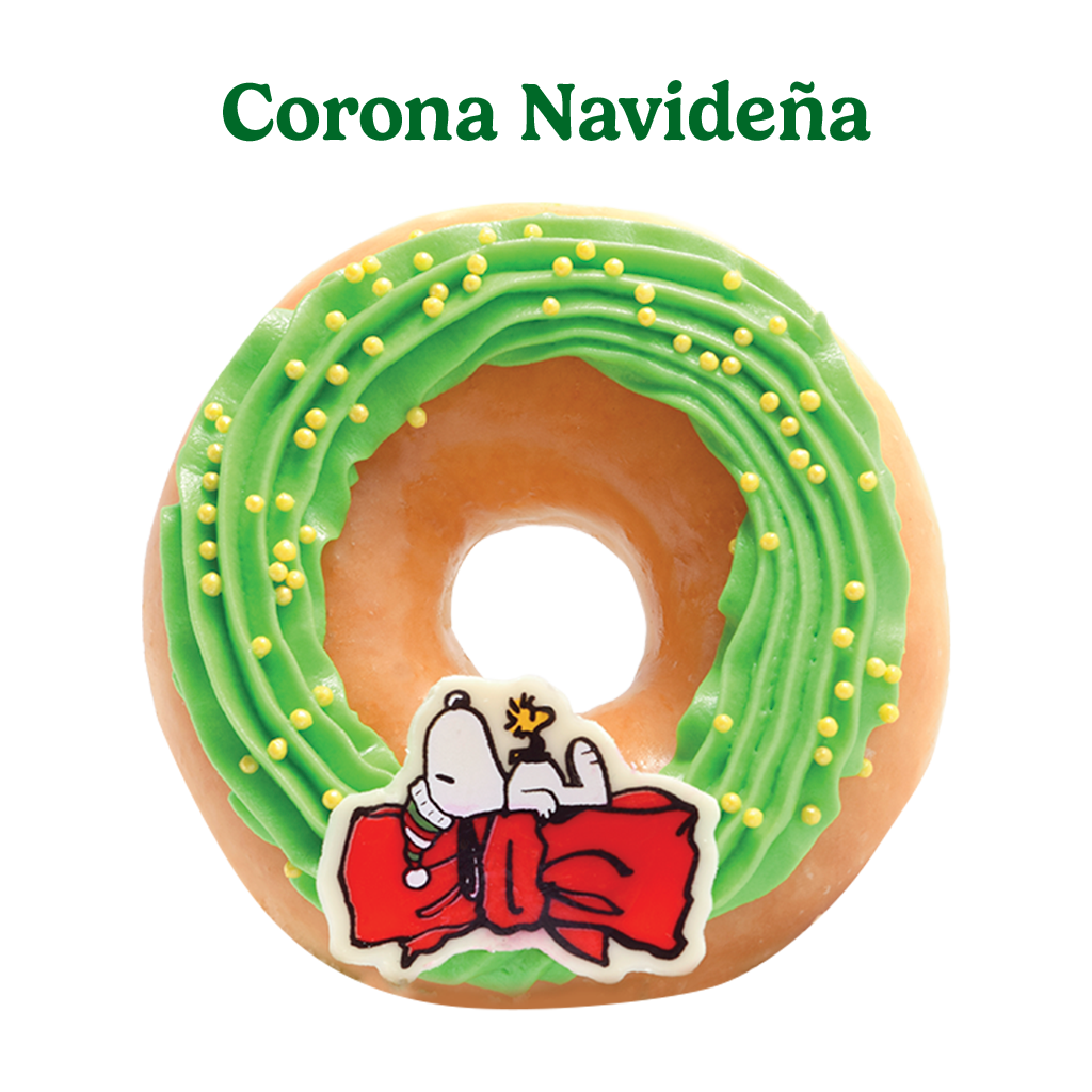 Snoopy Navideño Krispy Kreme Dona