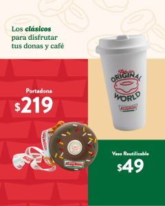 Tupper de Krispy Kreme para donas