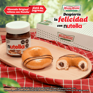 Dona rellena de Nutella